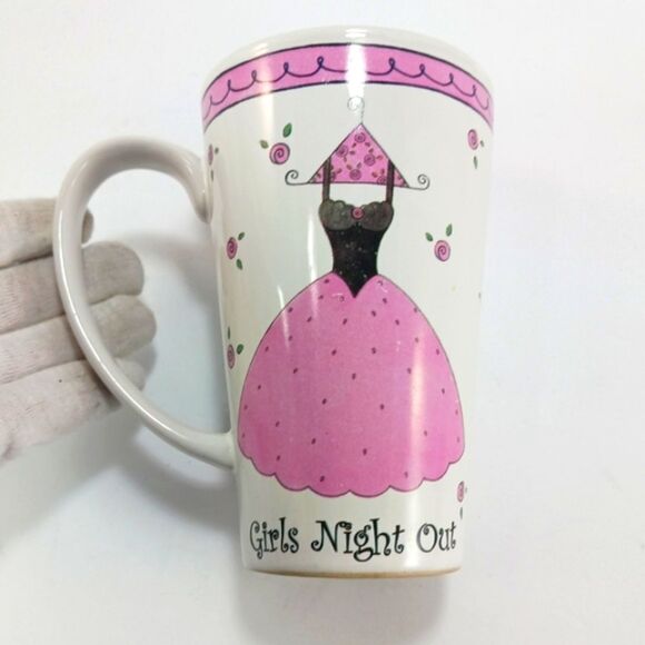 Franchelle Girls Night Out Coffee Mug One. Dress Shopping Motif Boutique - Picture 5 of 10
